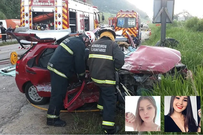 Duas jovens perdem a vida em acidente na rodovia BR-470