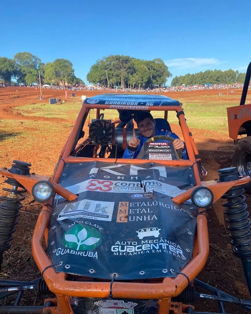 Piloto guabirubense lidera campeonato brasileiro de gaiolacross