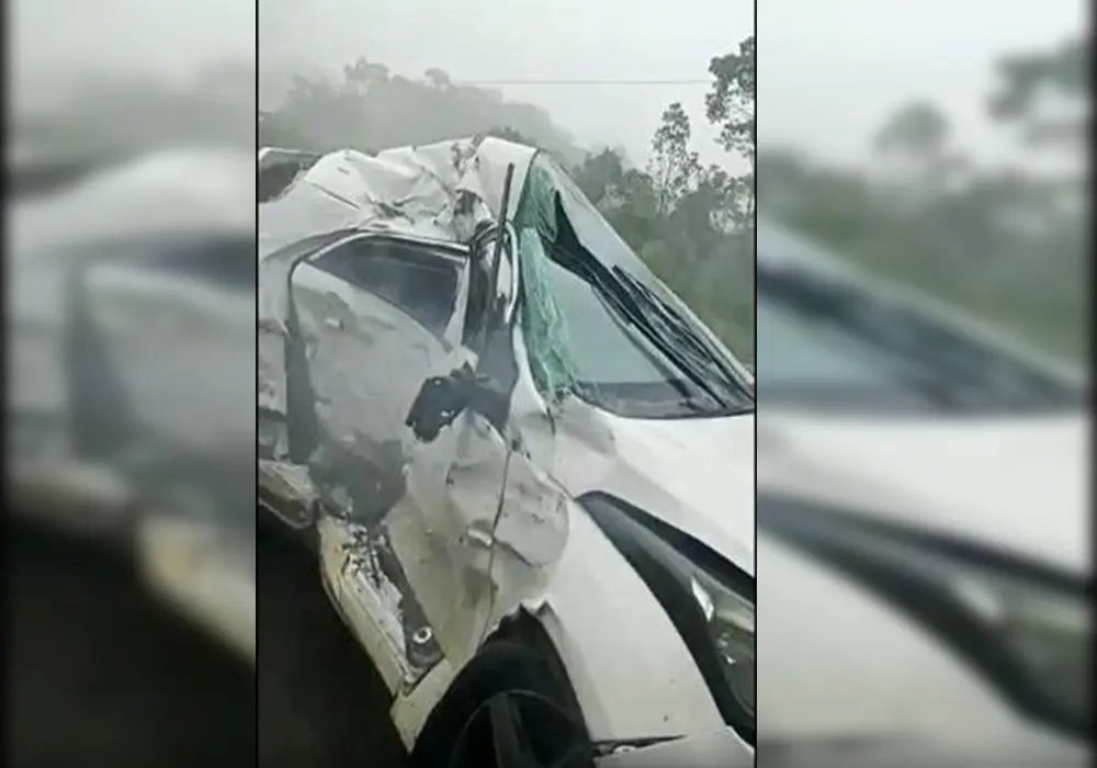 Casal morre em acidente de tr&acirc;nsito na SC-418