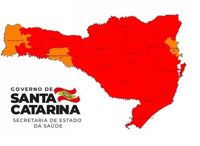 Brusque e regi&atilde;o passam para o n&iacute;vel grav&iacute;ssimo na matriz de risco