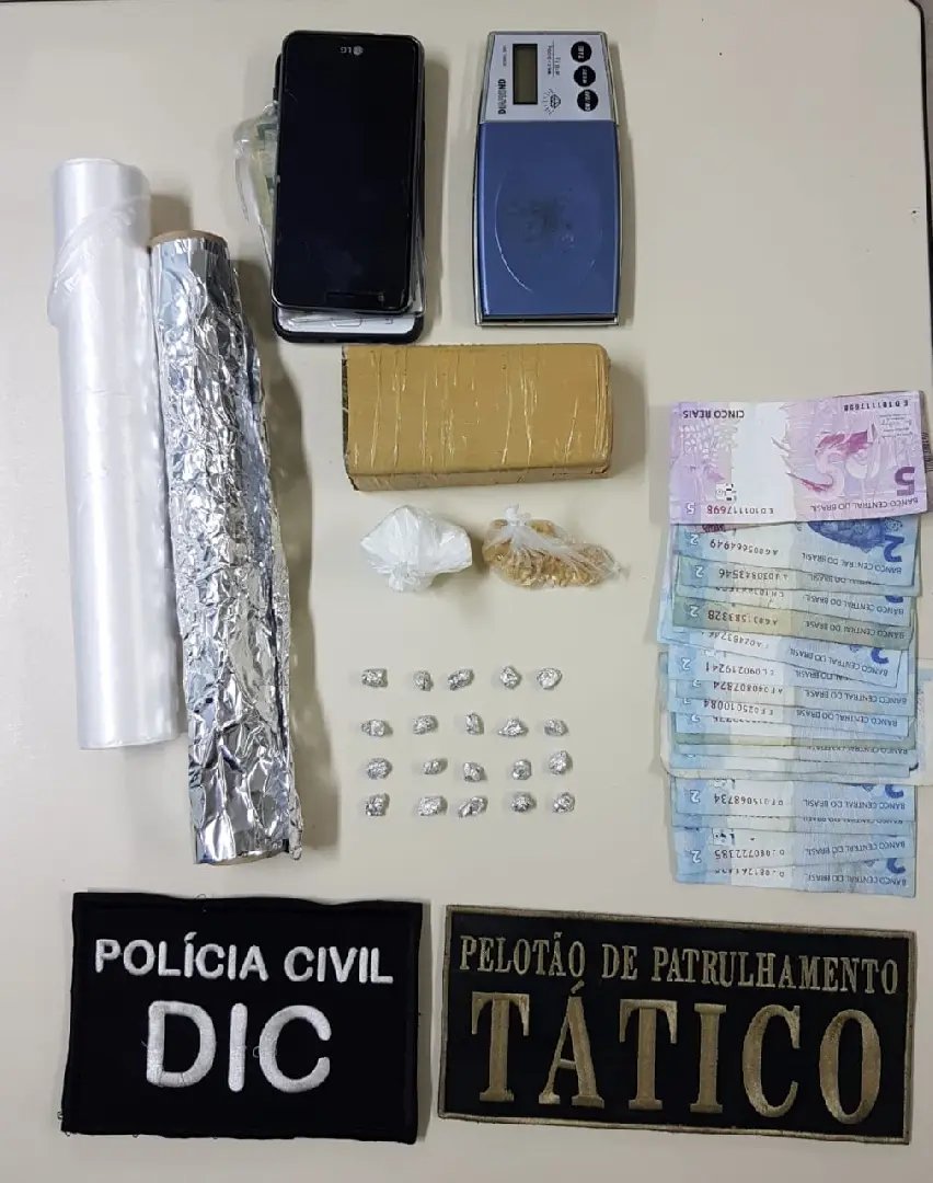 Traficante de 26 anos é preso pela DIC e PPT no Azambuja