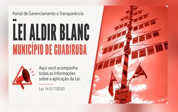 Cultura divulga resultado preliminar de edital da Lei Aldir Blanc em Guabiruba