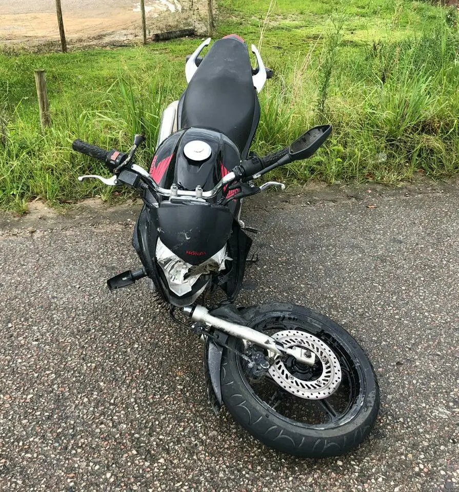 Moto de Brusque se envolve em acidente em Gaspar