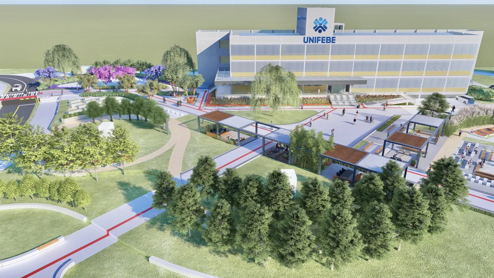 UNIFEBE inicia projeto paisag&iacute;stico do Bloco da Sa&uacute;de