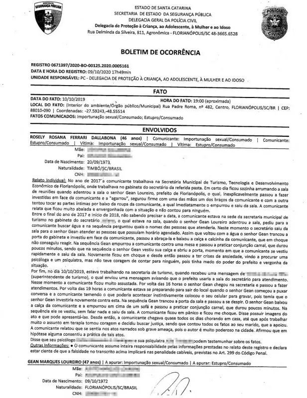 Prefeito &eacute; acusado de estupro por ex-servidora 