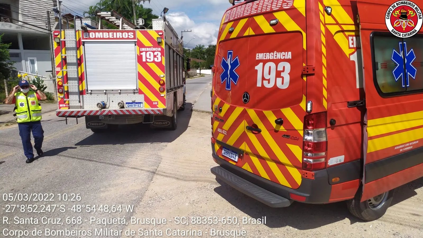 Casal fica ferido em colis&atilde;o entre motos, no &Aacute;guas Claras