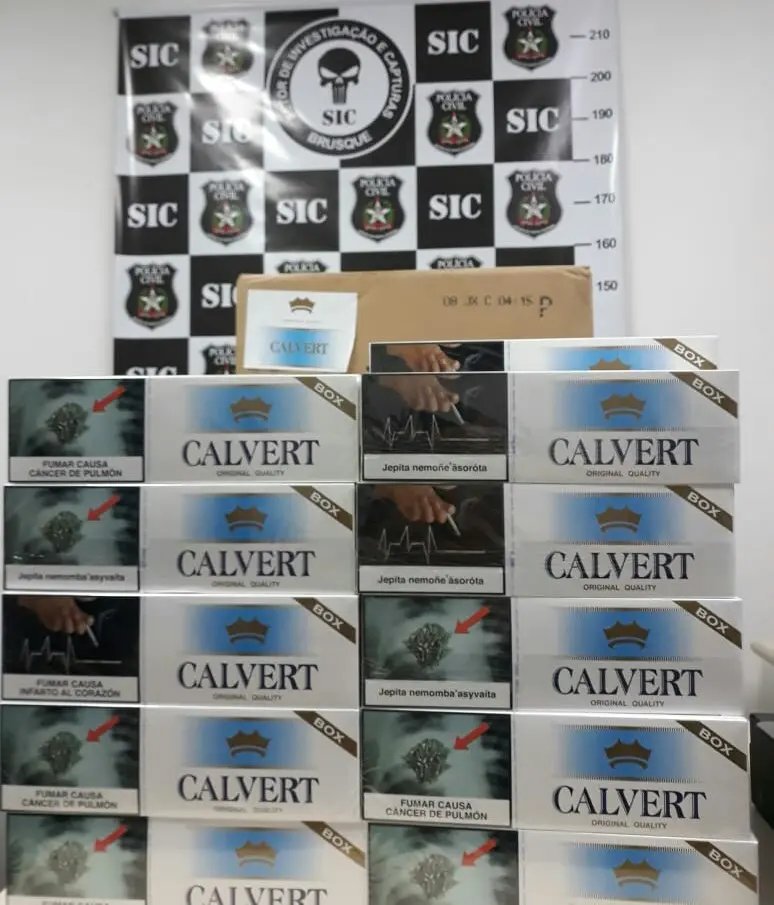 SIC apreende cigarros contrabandeados do Paraguai
