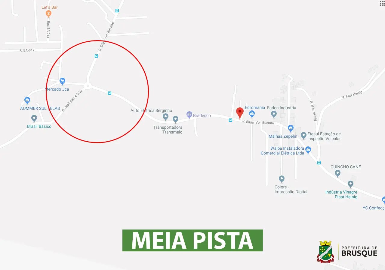 Trânsito estará em meia pista na Edgar Von Buettner nesta sexta-feira