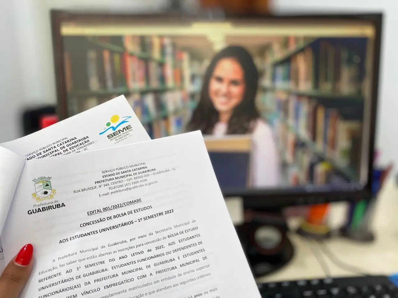 Guabiruba abre inscri&ccedil;&otilde;es para bolsa de estudos universit&aacute;ria