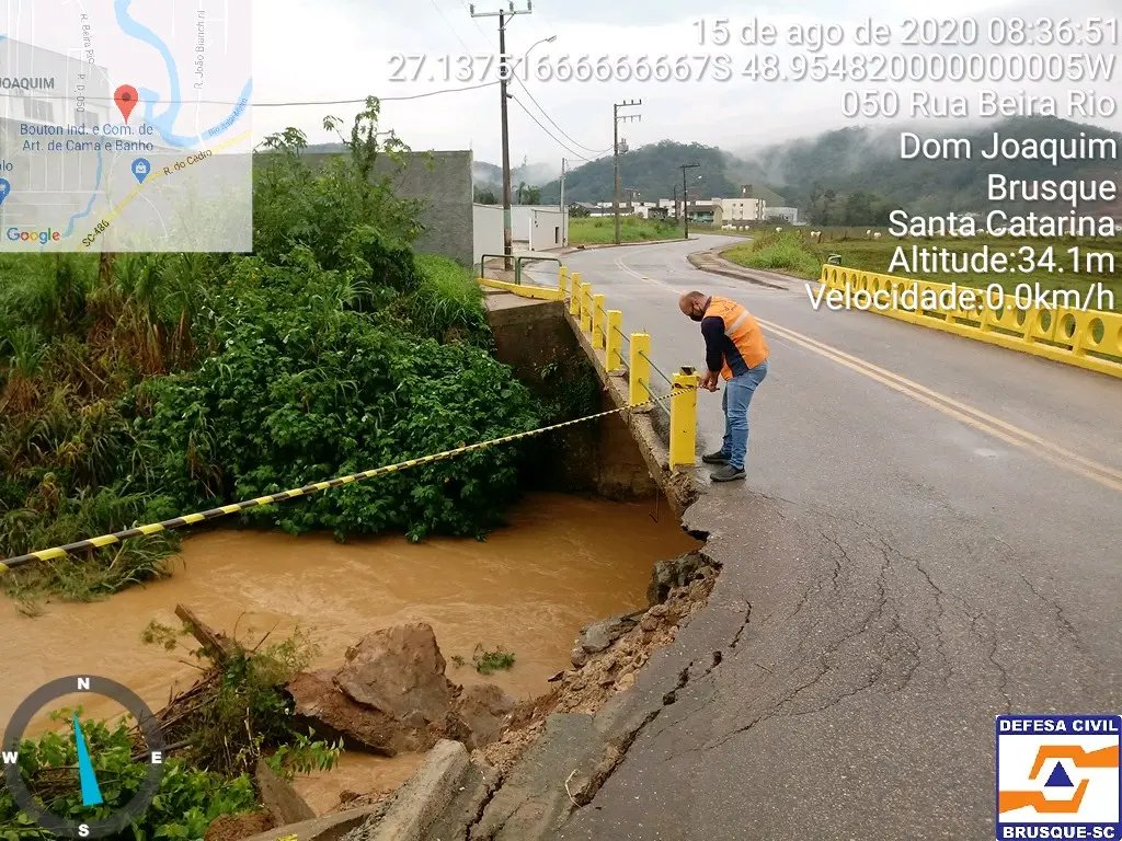Brusque registra 91 mil&iacute;metros de precipita&ccedil;&atilde;o e previs&atilde;o &eacute; de mais chuva nas pr&oacute;ximas horas