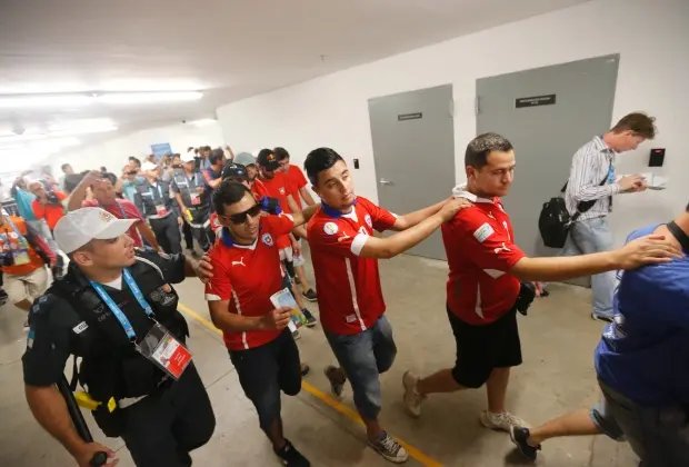 Chilenos não podem voltar até o fim da Copa