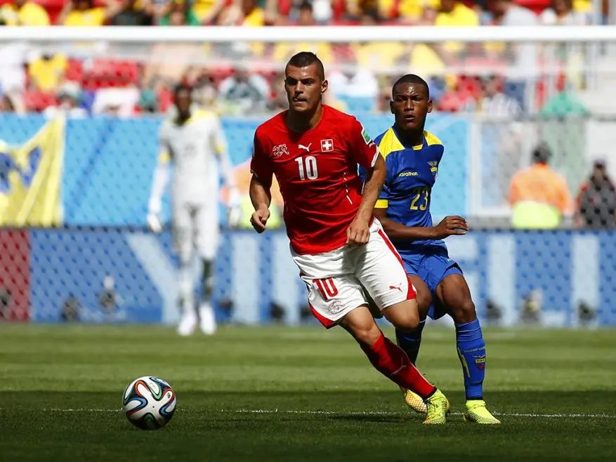 Suíça vence o Equador por 2 a 1
