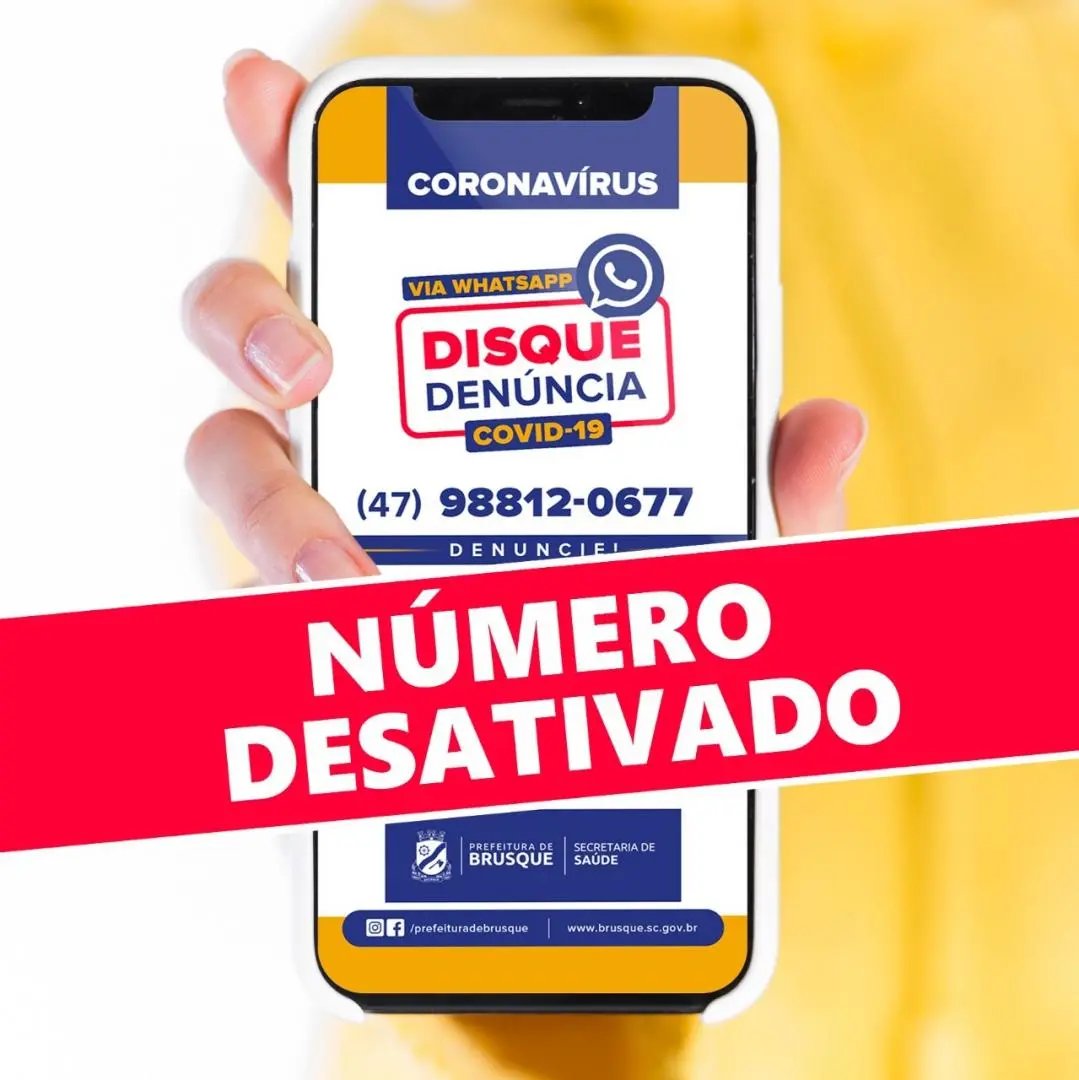 N&uacute;mero do Disque Den&uacute;ncia Covid ser&aacute; desativado nesta quinta-feira (09)