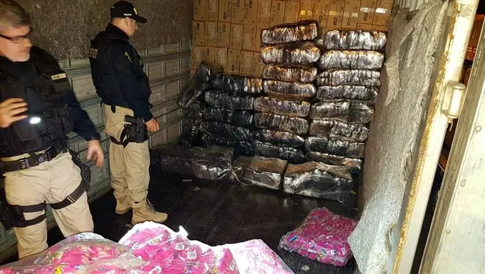 PRF apreende mais de uma tonelada de maconha