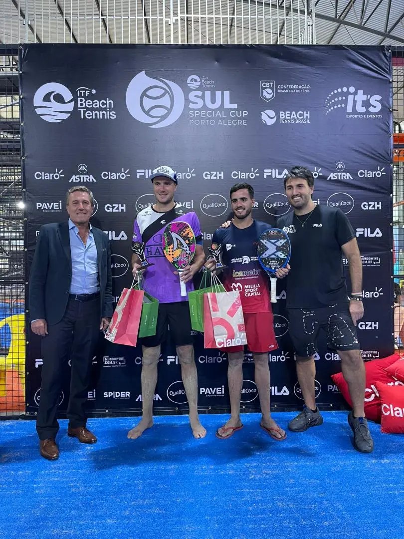 Etapa do ITF de Beach Tennis tem brusquense Andr&eacute; Baran entre os campe&otilde;es