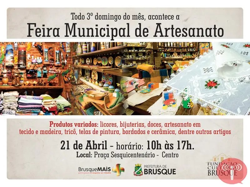 Vem aí a primeira feira pública de artesanato