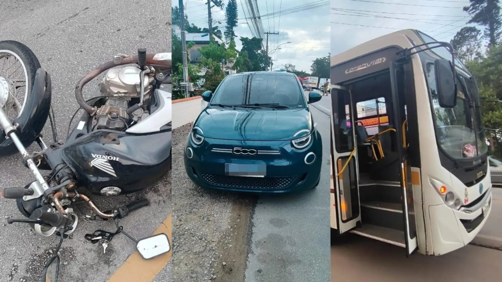 Motociclista morre após bater na traseira de carro e ser atropelado por ônibus