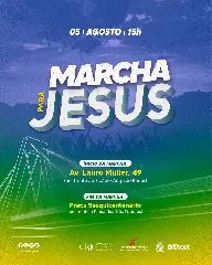 Marcha para Jesus Brusque será realizada em agosto - 1