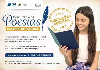 CDL Brusque lança 1º Concurso de Poesias - 1