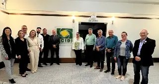 Presidente e vice da ACIBr participam de reunião itinerante da Facisc  - 1