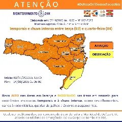 Defesa Civil em estado de alerta para possíveis temporais - 1