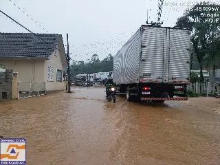 Brusque registra 15 ocorrências devido à chuva - 1