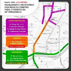 Confira as alterações do trânsito para o desfile da 36ª Fenarreco - 1