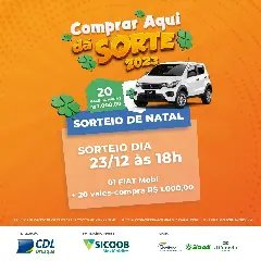 CDL inicia promoção "Comprar Aqui Dá Sorte” de Natal 2023 - 1