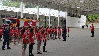 Quartel de Brusque comemora 41 anos com formação de Bombeiros Mirins - 5