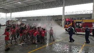 Quartel de Brusque comemora 41 anos com formação de Bombeiros Mirins - 12