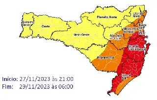 Alerta anuncia temporais e muita chuva nesta terça-feira - 1