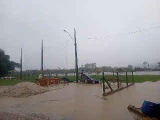 Chuva volta a atingir o CT do Brusque  - 1