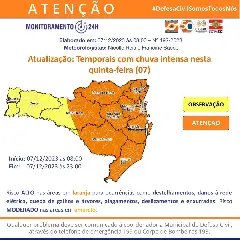 Fortes chuvas atingem Brusque nesta quinta-feira (7) - 1