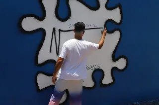 Arte pintada em muro da UNIFEBE retrata os 50 anos de história da instituição  - 2