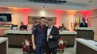 Quartel de Guabiruba comemora 20 anos com novo caminhão de combate a incêndio - 8