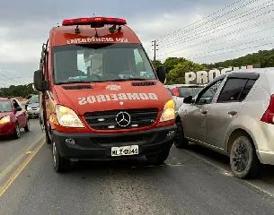 Saída de pista deixa uma pessoa ferida na rodovia SC-410 - 1