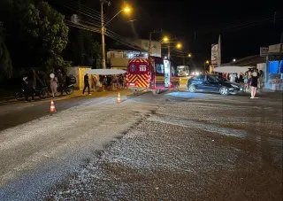 Colisão entre carro e moto deixa uma pessoa ferida em Brusque  - 2