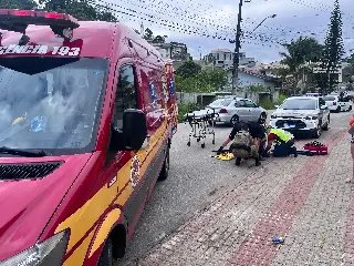 Ciclista é atropelada e fica ferida na Travessa Dom Joaquim  - 2