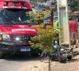 Acidente deixa motociclista ferido no bairro São Pedro - 1