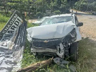 Carro de Brusque se envolve em acidente na rodovia  - 2