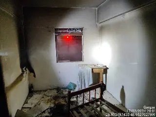 Incêndio atinge imóvel e morador é levado para hospital  - 2