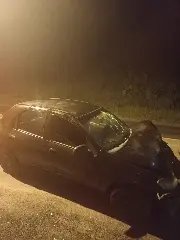 Carros batem de frente e motorista é preso no Steffen - 1
