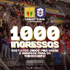 Havan e Bompack doam ingressos para Brusque x Marcílio Dias - 1