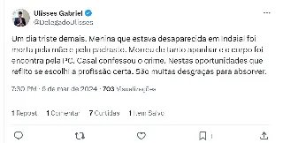 Menina desaparecida em Indaial é encontrada morta - 1