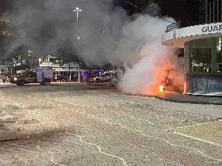 Identificados e presos autores do incêndio à viatura - 2