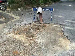 (VÍDEO) Problema na Ricardo Knihs continua e perigo aumenta - 2