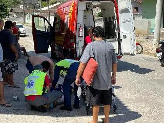 Colisão entre bicicletas deixa dois feridos em Brusque  - 8