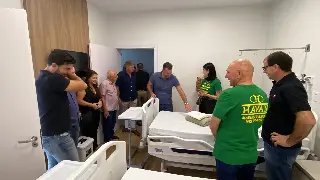 Empresários visitam as obras de reforma dos leitos no Hospital Azambuja - 6