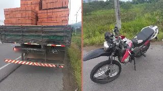 Colisão na Rodovia Antônio Heil deixa motociclista ferido - 3