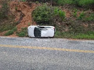 (VÍDEO) Homem fica ferido após carro capotar em Botuverá  - 8